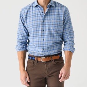 Peter Milllar CROWN MEN'S WHITE ROCK COTTON SPORT SHIRT $160 XXL NWT